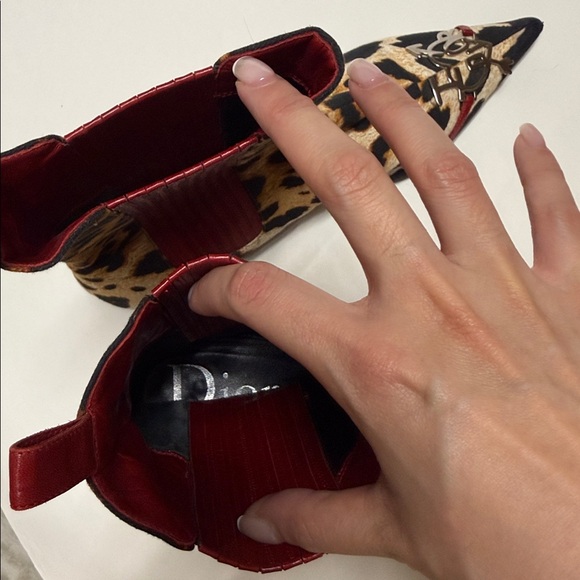 Authentic vintage Christian Dior leopard boots 38.5 john galliano - Picture 15 of 17